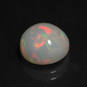 2,41 ctw natürlicher mehrfarbiger Opal, Transparent, Transparent / Lichtdurchlässig