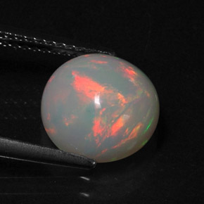 2,41 ctw natürlicher mehrfarbiger Opal, Transparent, Transparent / Lichtdurchlässig