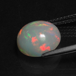 2,41 ctw natürlicher mehrfarbiger Opal, Transparent, Transparent / Lichtdurchlässig