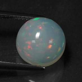 3,09 ctw natürlicher mehrfarbiger Opal, Transparent, Transparent / Lichtdurchlässig