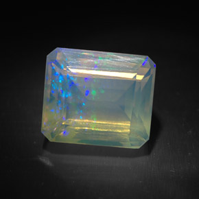 2,06 ctw natürlicher mehrfarbiger Opal, Transparent, Transparent / Lichtdurchlässig