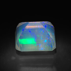 2,06 ctw natürlicher mehrfarbiger Opal, Transparent, Transparent / Lichtdurchlässig