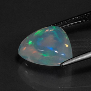 3,20 ctw natürlicher mehrfarbiger Opal, Fantasieschliff, Transparent