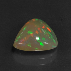 1,86 ctw natürlicher mehrfarbiger Opal, Transparent, Transparent / Lichtdurchlässig