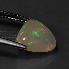 1,86 ctw natürlicher mehrfarbiger Opal, Transparent, Transparent / Lichtdurchlässig