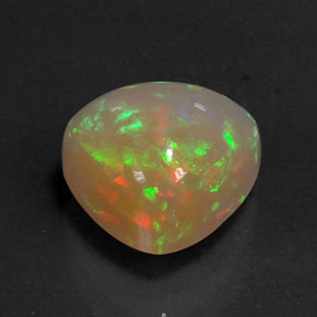 2,67 ctw natürlicher mehrfarbiger Opal, Transparent, Transparent / Lichtdurchlässig