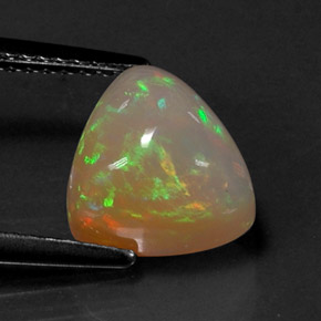 2,67 ctw natürlicher mehrfarbiger Opal, Transparent, Transparent / Lichtdurchlässig