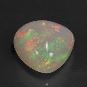 3,21 ctw natürlicher mehrfarbiger Opal, Transparent, Transparent / Lichtdurchlässig