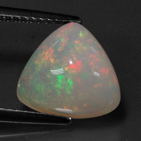3,21 ctw natürlicher mehrfarbiger Opal, Transparent, Transparent / Lichtdurchlässig