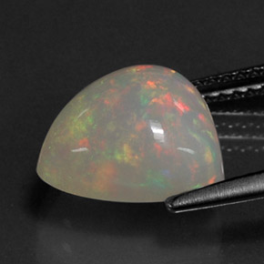 3,21 ctw natürlicher mehrfarbiger Opal, Transparent, Transparent / Lichtdurchlässig