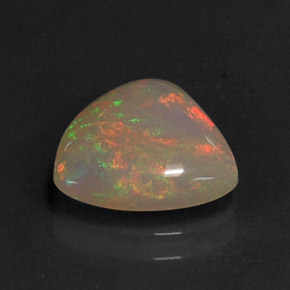 1,68 ctw natürlicher mehrfarbiger Opal, Transparent, Transparent / Lichtdurchlässig