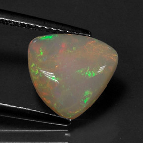 1,68 ctw natürlicher mehrfarbiger Opal, Transparent, Transparent / Lichtdurchlässig