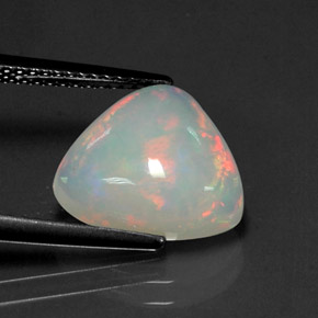 3,19 ctw natürlicher mehrfarbiger Opal, Transparent, Transparent / Lichtdurchlässig