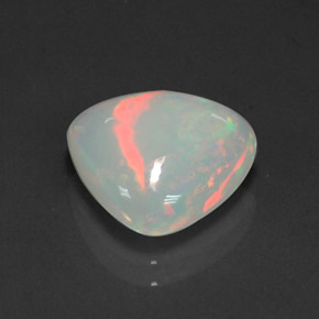 3,19 ctw natürlicher mehrfarbiger Opal, Transparent, Transparent / Lichtdurchlässig