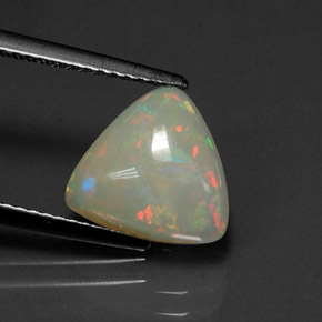 2,02 ctw natürlicher mehrfarbiger Opal, Transparent, Transparent / Lichtdurchlässig