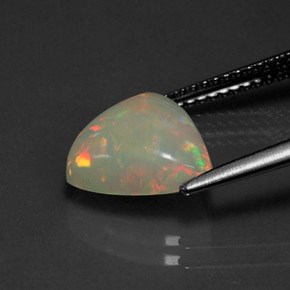 2,02 ctw natürlicher mehrfarbiger Opal, Transparent, Transparent / Lichtdurchlässig
