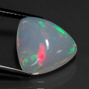 3,40 ctw natürlicher mehrfarbiger Opal, Transparent, Transparent / Lichtdurchlässig