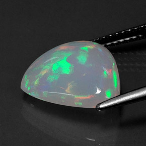 3,40 ctw natürlicher mehrfarbiger Opal, Transparent, Transparent / Lichtdurchlässig