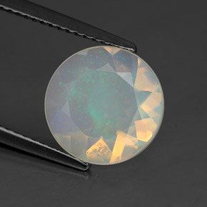 1,84 ctw natürlicher mehrfarbiger Opal, Transparent, Transparent / Lichtdurchlässig