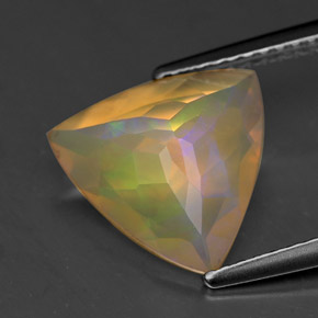 1,86 ctw natürlicher mehrfarbiger Opal, Transparent, Transparent / Lichtdurchlässig