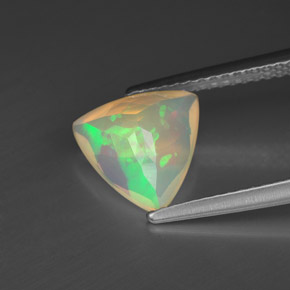 1,21 ctw natürlicher mehrfarbiger Opal, Transparent, Transparent / Lichtdurchlässig