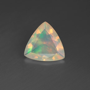 1,06 ctw natürlicher mehrfarbiger Opal, Trillion, Transparent