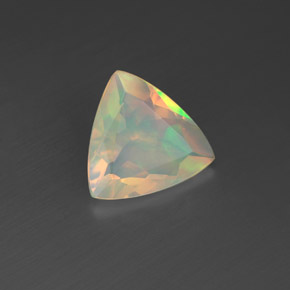 1,06 ctw natürlicher mehrfarbiger Opal, Trillion, Transparent