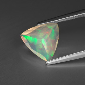 1,06 ctw natürlicher mehrfarbiger Opal, Trillion, Transparent
