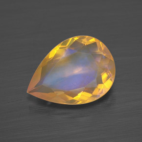 1,75 ctw natürlicher mehrfarbiger Opal, Birnenform, Transparent