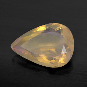 2,01 ctw natürlicher mehrfarbiger Opal, Birnenform, Transparent