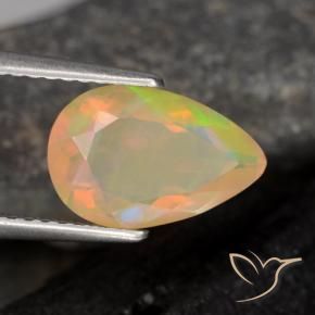 9,17 ctw natürlicher Mehrfarbig Opal, Birnenform, Transparent
