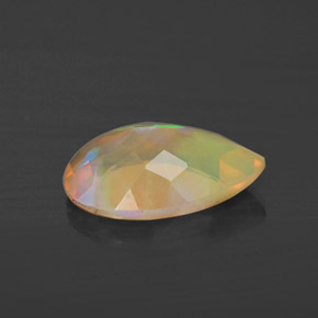 1,49 ctw natürlicher mehrfarbiger Opal, Birnenform, Transparent