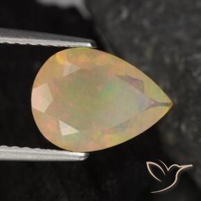 9,17 ctw natürlicher Mehrfarbig Opal, Birnenform, Transparent
