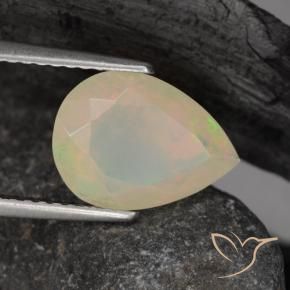 9,17 ctw natürlicher Mehrfarbig Opal, Birnenform, Transparent