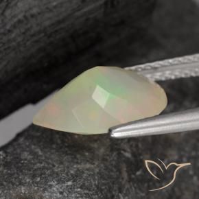 9,17 ctw natürlicher Mehrfarbig Opal, Birnenform, Transparent