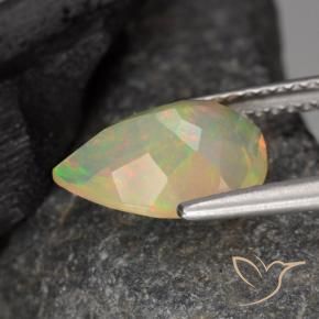 9,17 ctw natürlicher Mehrfarbig Opal, Birnenform, Transparent