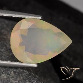 9,17 ctw natürlicher Mehrfarbig Opal, Birnenform, Lichtdurchlässig