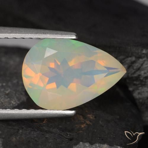 9,17 ctw natürlicher Mehrfarbig Opal, Birnenform, Transparent