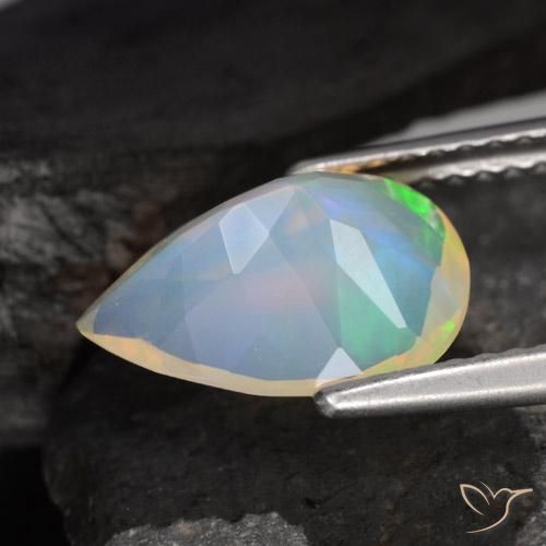 9,17 ctw natürlicher Mehrfarbig Opal, Birnenform, Transparent