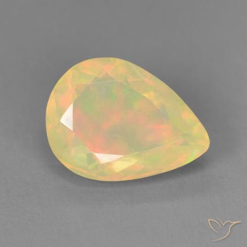 9,17 ctw natürlicher Mehrfarbig Opal, Birnenform, Transparent