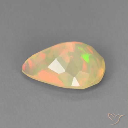 9,17 ctw natürlicher Mehrfarbig Opal, Birnenform, Transparent