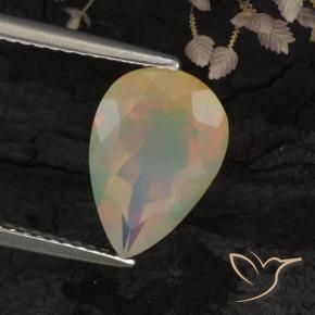 9,17 ctw natürlicher Mehrfarbig Opal, Birnenform, Transparent