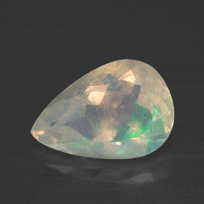 2,73 ctw natürlicher mehrfarbiger Opal, Birnenform, Transparent