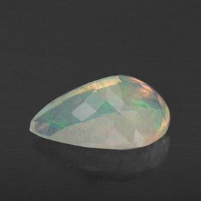 2,73 ctw natürlicher mehrfarbiger Opal, Birnenform, Transparent