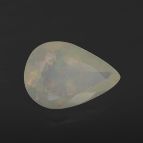1,85 ctw natürlicher mehrfarbiger Opal, Birnenform, Transparent