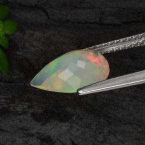 1,28 ctw natürlicher gelber Opal, Birnenform, Transparent
