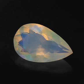 1,98 ctw natürlicher mehrfarbiger Opal, Birnenform, Transparent