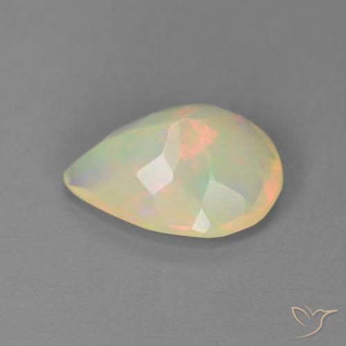 9,17 ctw natürlicher Mehrfarbig Opal, Birnenform, Transparent
