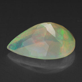 1,59 ctw natürlicher mehrfarbiger Opal, Transparent, Transparent / Lichtdurchlässig
