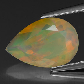 1,50 ctw natürlicher mehrfarbiger Opal, Transparent, Transparent / Lichtdurchlässig